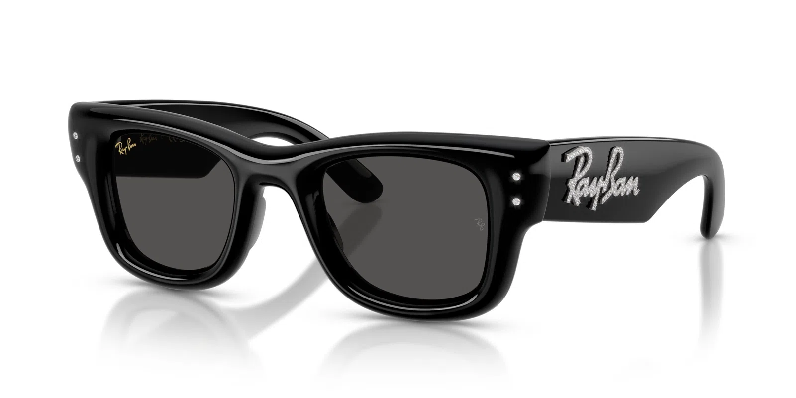 Ray-Ban Wayfarer Puffer 4940B Sunglasses - Green & Strass - view 25